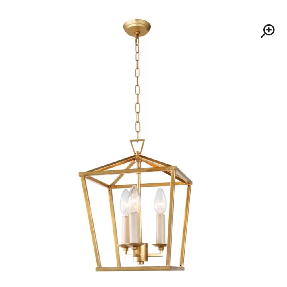 3 Light Dimmable Lantern Chandelier